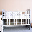 Detská postieľka New Baby LEO Zebra bielo-šedá