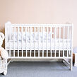 Detská postieľka New Baby ELSA Zebra biela