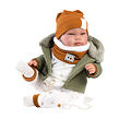 Llorens 84465 NEW BORN - realistická bábika bábätko so zvukmi a mäkkým látkovým telom - 44 cm