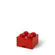 LEGO úložný box 4 s šuplíkom - červená