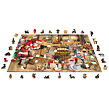 Wooden City Drevené puzzle XL,1010 dielikov, Santa v práci