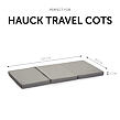 Hauck Skládací matrace 120*60 cm grey