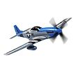 Airfix Schnellbausatz D-Day P-51D Mustang Flugzeug