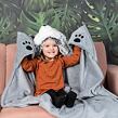 Cozy Noxxiez BL802 Husky - hřejivá deka s kapucí se zvířátkem a tlapkovými kapsami