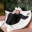 Cozy Noxxiez BL823 Panda - hřejivá deka s kapucí se zvířátkem a tlapkovými kapsami