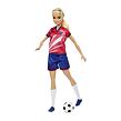 Mattel Barbie Futbalová bábika - Barbie v červenom drese