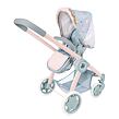 DeCuevas 80580 Skladací kočík pre bábiky 3 v 1 s batôžkom COCO 2024 - 70 cm