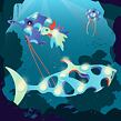 CLIXO Ocean Creatures - magnetická stavebnice 24 kusů