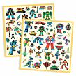 DJECO Samolepky Roboti metalické