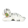 Rappa Plyšový tiger biely ležiaci 17 cm ECO-FRIENDLY