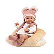 Llorens 73816 NEW BORN dievčatko, realistická bábika bábätko s celovinylovým telom 40 cm