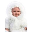Llorens 74505 NEW BORN realistická bábika bábätko so zvukmi a mäkkým látkovým telom 45 cm