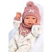 Llorens M738-88 Obleček pre bábiku bábätko NEW BORN veľkosti 40–42 cm s doplnkami