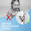 Sipo Detská otočná zarážka do dverí s nastavením polohy, 2ks