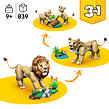 LEGO® Creator 3v1 31386 Divoké zvieratá: Majestátny lev