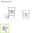 EXIT TOYS Zahradní cedrový domeček Exit Crooky 300 