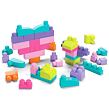 Mattel Mega Bloks First Builders Vrece kociek - ružový