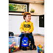 FALK Odrážadlo traktor Baby New Holland T7 s vozíkom a lopatou s hrabľami