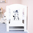 Detská postieľka New Baby ELSA Zebra biela