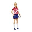 Mattel Barbie Futbalová bábika - Barbie v červenom drese