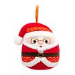 SQUISHMALLOWS Vianočná ozdoba Santa s okuliarmi - Nick, 10 cm