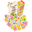 New Classic Toys Drevená veža Jenga so zvieratkami