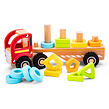 New Classic Toys Dřevěný třídící a stohovací kamion