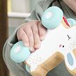 Fisher Price Drevený zajačik na kolieskach