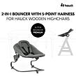 Hauck Křesílko Alpha Bouncer Premium Dark Grey k židli Alpha+/Beta+