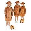 Cozy Noxxiez CH327 Capybara – warme TV-Sweatdecke mit Kapuze für Kinder von 7 – 12 Jahren