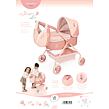 DeCuevas 86074 Môj prvý kočík pre bábiky s taškou Tulipe 2025 - 56 cm