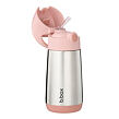 b.box Termoska na pití s brčkem 350 ml - blush crush