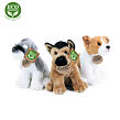 Plyšový pes 3 druhy, jack russell, knírač a německý ovčák sedící, 20 cm ECO-FRIENDLY