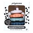 Jellystone Designs Skladacia pyramída s hryzátkami - zemitá
