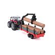 Bburago 10cm Farm Traktor na zotrvačík s vlečkou Massey Ferguson