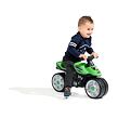 FALK Baby Moto Team Bud Racing s tichými gumovými kolesami - zelená