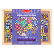 Melissa & Doug Drevené korálky Motýliky /120+/