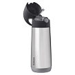 b.box Termoska na pitie so slamkou 500 ml - graphite