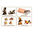Wooden City Drevené puzzle XL,1010 dielikov, Santa v práci
