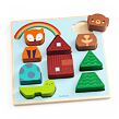 DJECO Dřevěné vkládací puzzle Duha