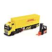 Dickie DHL nákladné auto Volvo FH 16 s vysokozdvižným vozíkom 35 cm