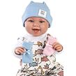 Llorens 84481 NEW BORN 2 v 1 - realistická bábika bábätko so zvukmi a mäkkým látkovým telom - 44 cm