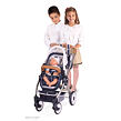 DeCuevas 80537 Skladací kočík pre bábiky 3 v 1 s batôžkom TOP Collection 2020 - 70 cm