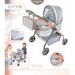 DeCuevas 86077 Môj prvý kočík pre bábiky s taškou CITY X 2024 - 56 cm
