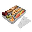 Snackle Box krabička na svačinu 1368 ml - šedá