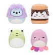 SQUISHMALLOWS Micromallows 4Pack - Žaba, Chobotnica, Lev, S'more