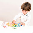 New Classic Toys Drevené hodiny + puzzle