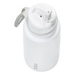 b.box Nerezová termolahev s brčkem 1l - white out