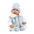 Llorens 84485 NEW BORN realistická bábika bábätko so zvukmi a mäkkým látkovým telom 44 cm