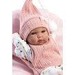 Llorens 63504 NEW BORN dievčatko realistická bábika bábätko s celovinylovým telom 35 cm